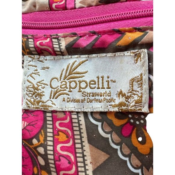 Cappelli Straworld Straw Tote Bag Multi-Color Beach Summer Boho Festival - Picture 8 of 9